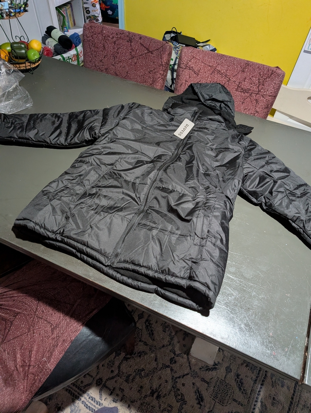 Reeves Size XL Black Zip Up Jacket Nwt